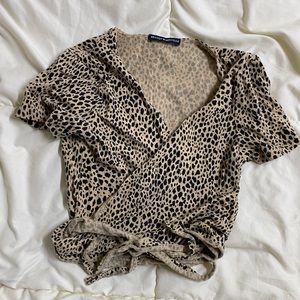 Brandy Melville rae wrap top